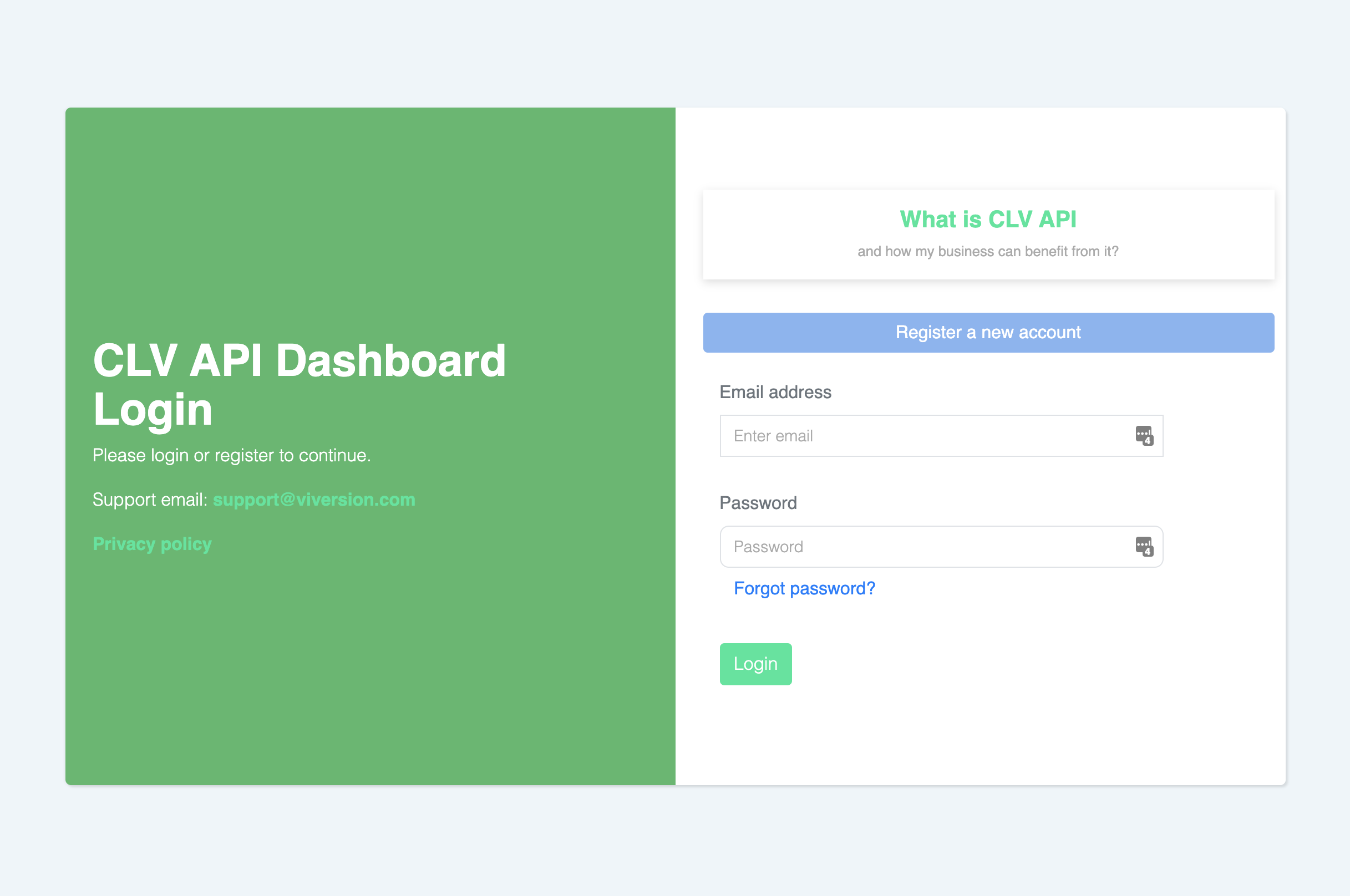 CLV API gallery image