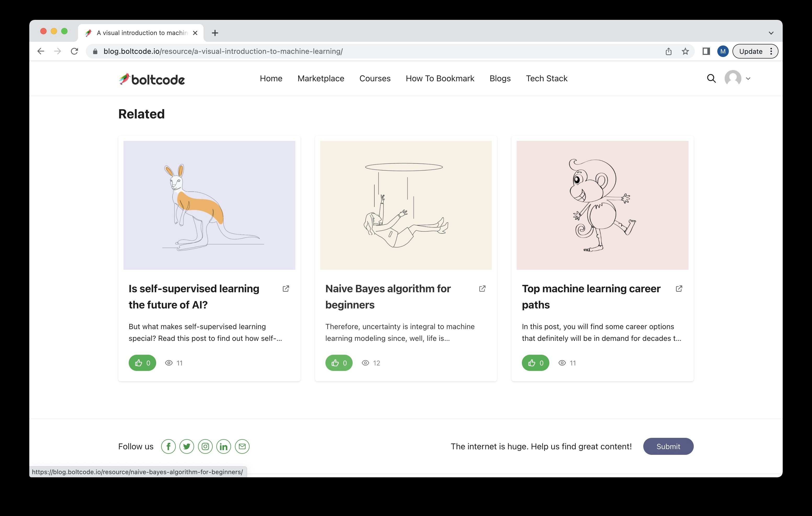 Mídia 7 de Blogs com curadoria de Boltcode