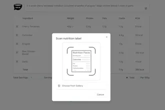 Dishdad: AI Recipe Nutrition Calculator gallery image
