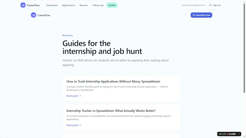 CareerFlow screenshot 5