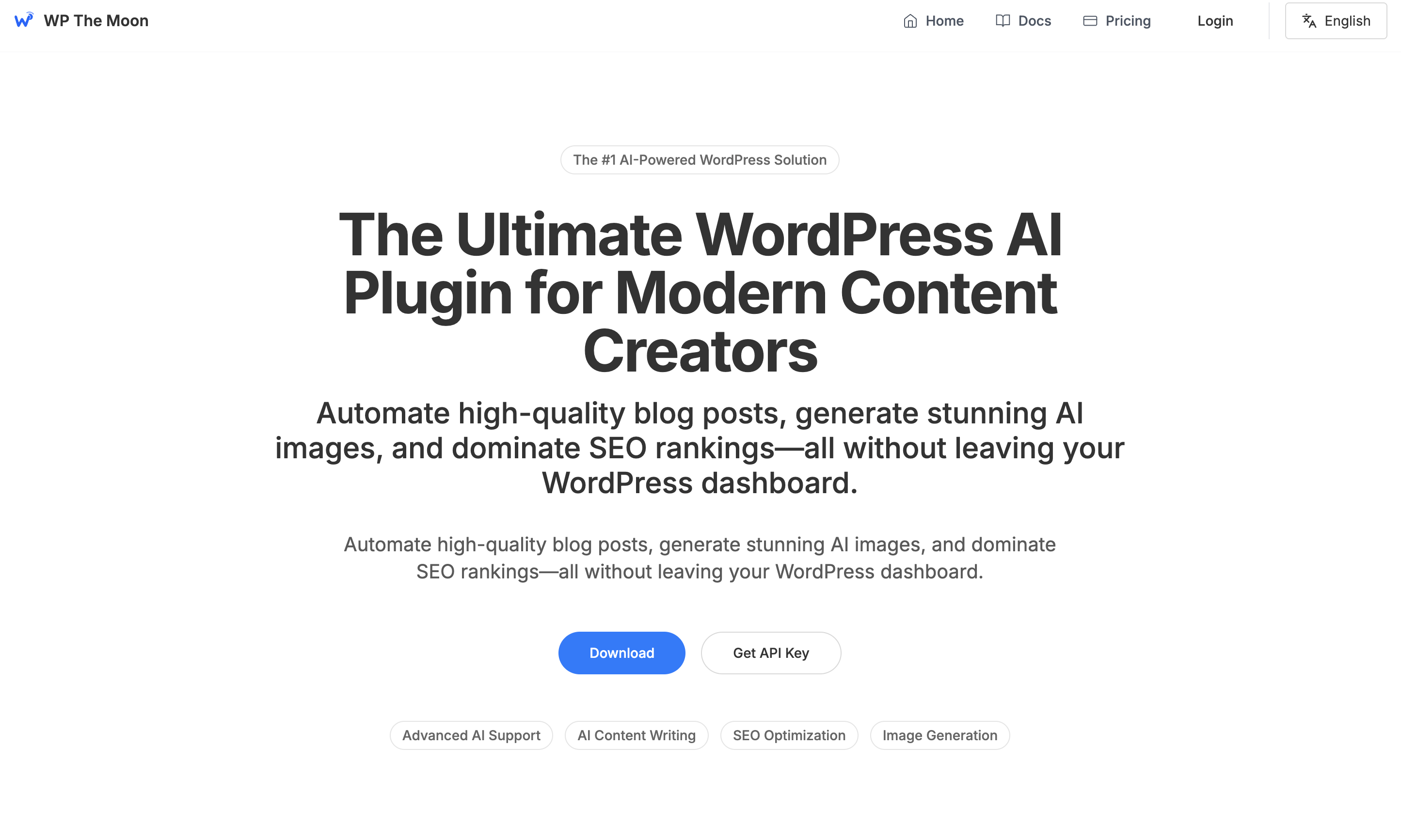 WP The Moon - WordPress AI Plugin gallery image