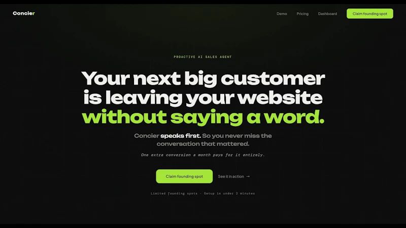 Concier screenshot 1 (video preview)