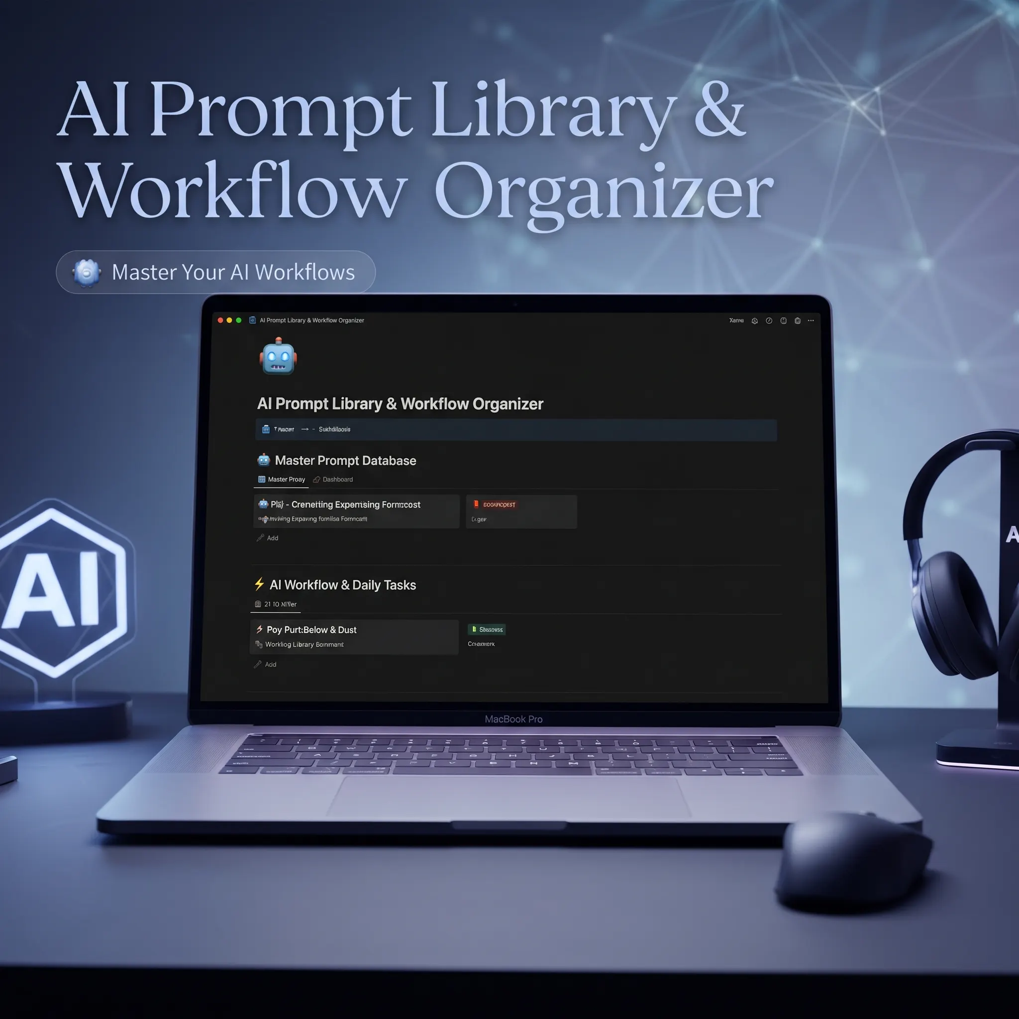 AI Prompt Library & Workflow Organizer