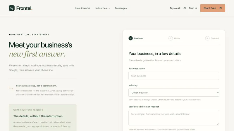 Frontel screenshot 2