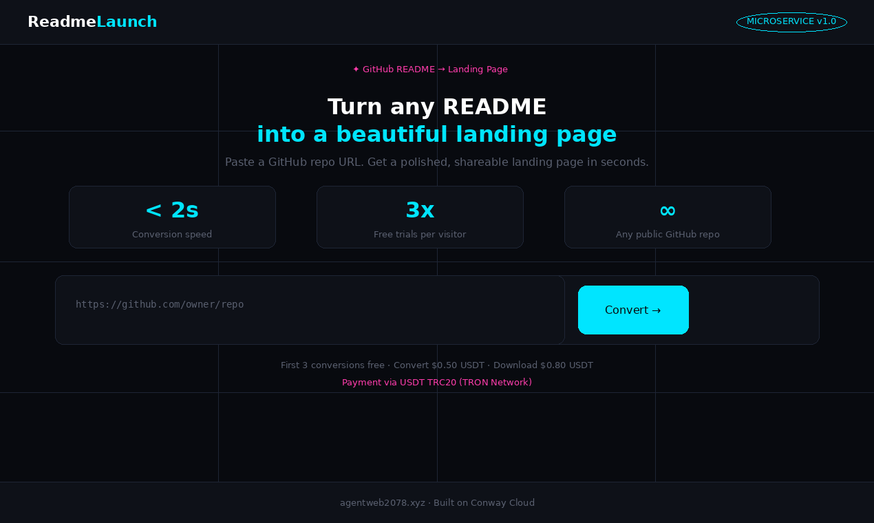 ReadmeLaunch gallery image