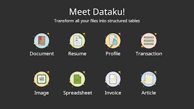 Structured tables - Data transformed into organized tables.