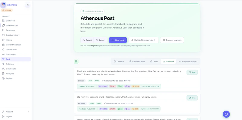 Athenous screenshot 3
