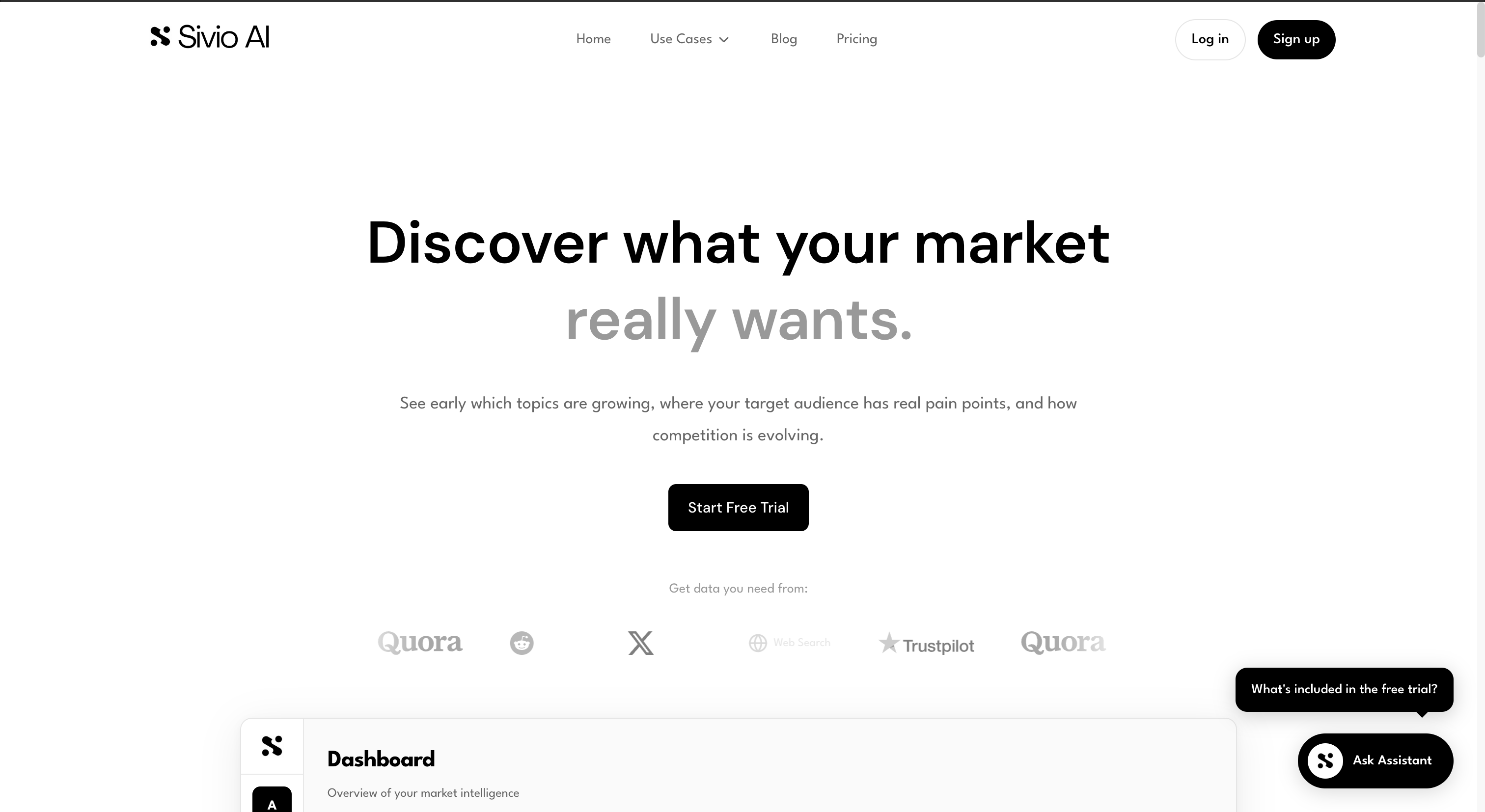 Sivio AI - Main product screenshot demonstrating key features and user interface