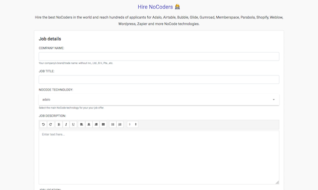 NoCode Jobs gallery image