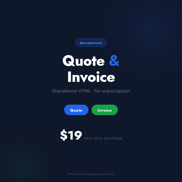 Quote & Invoice Builder