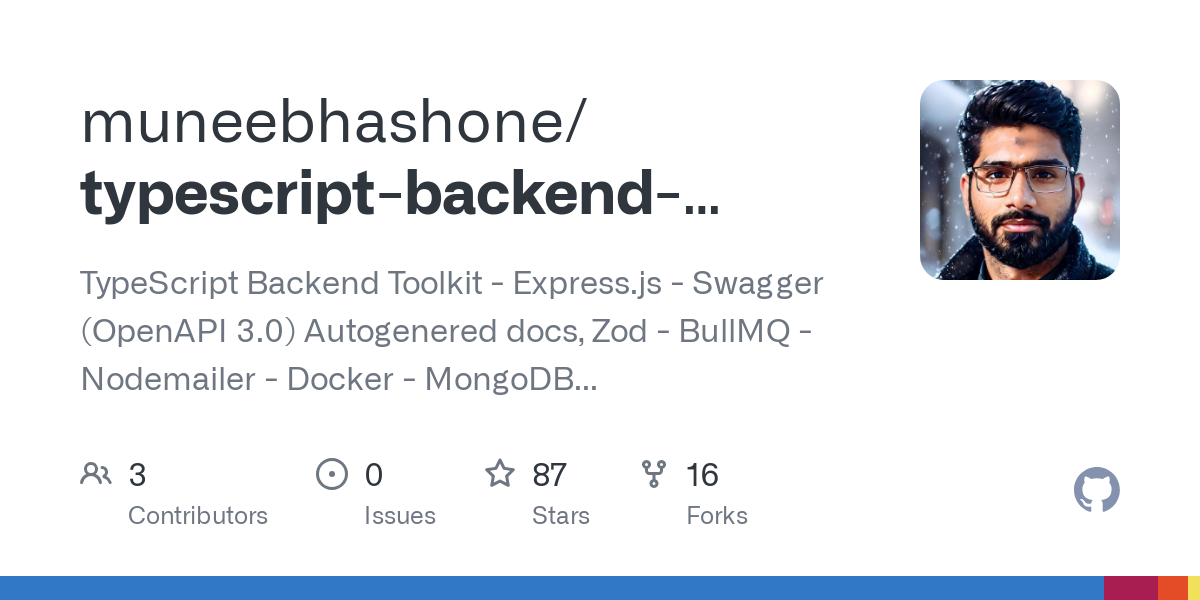 TypeScript 백엔드 툴킷 - Express.js -Swagger (OpenApi 3.0) 자동 생성 문서 -ZOD 미디어 1