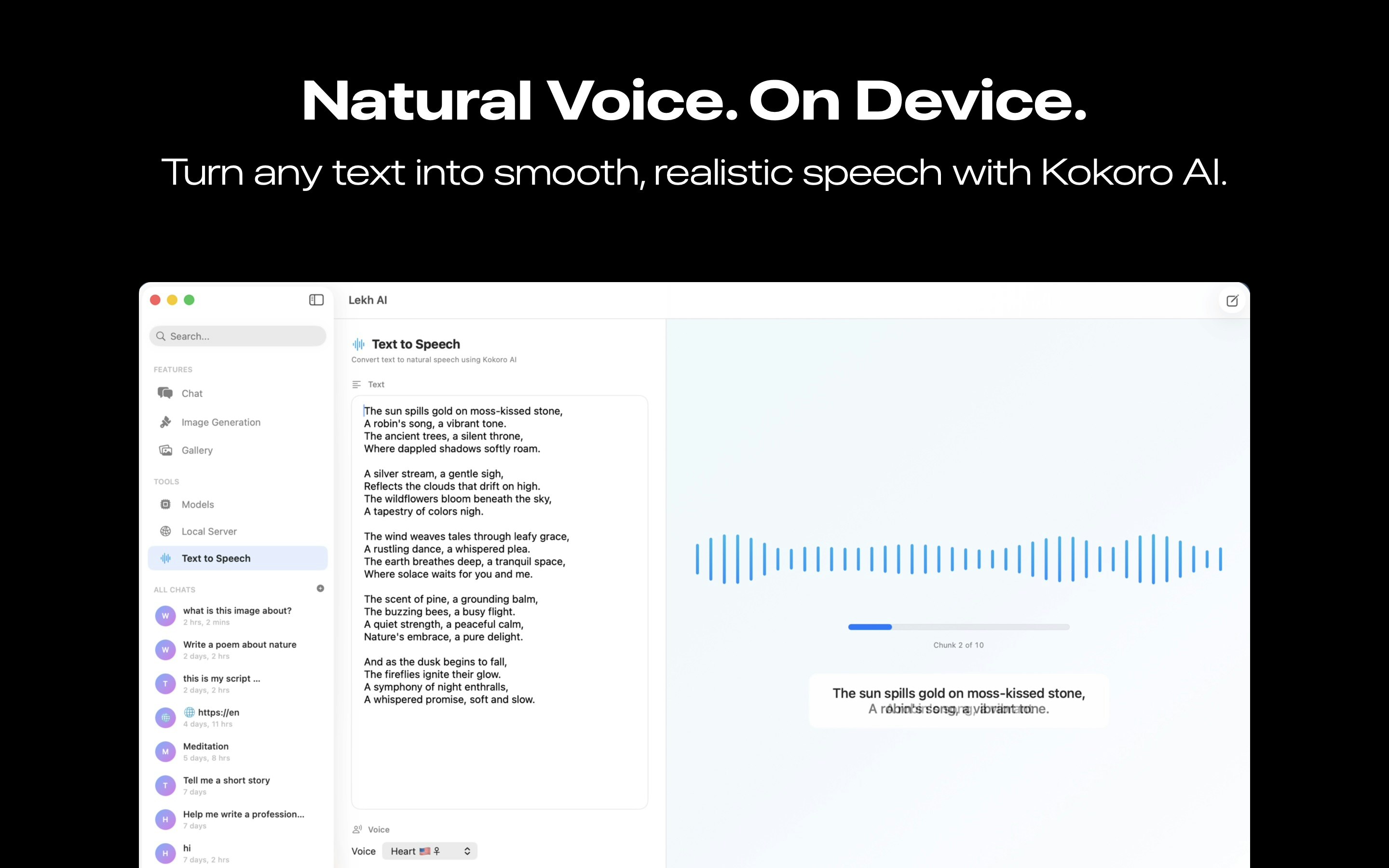 Lekh AI Pro – Local AI Studio gallery image