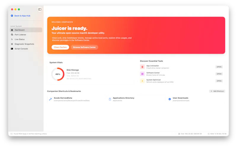 Juicer screenshot 2