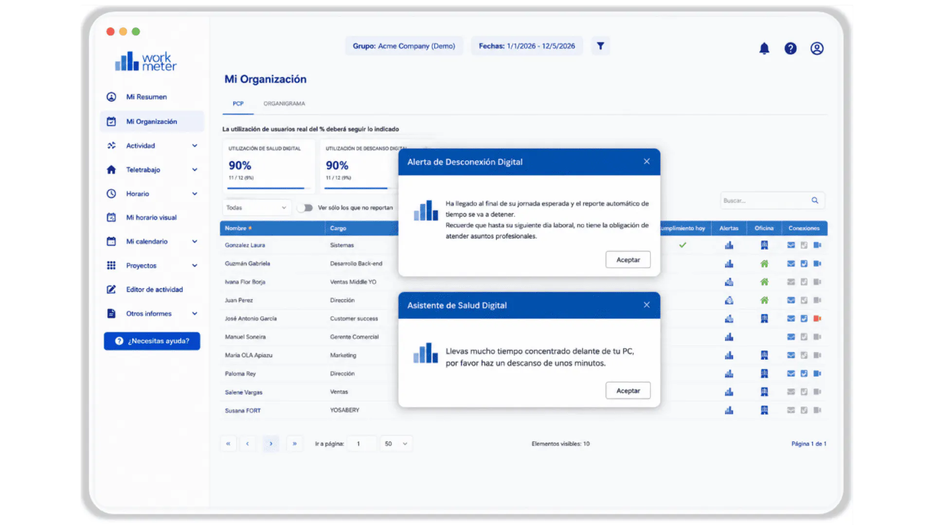 WorkMeter screenshot