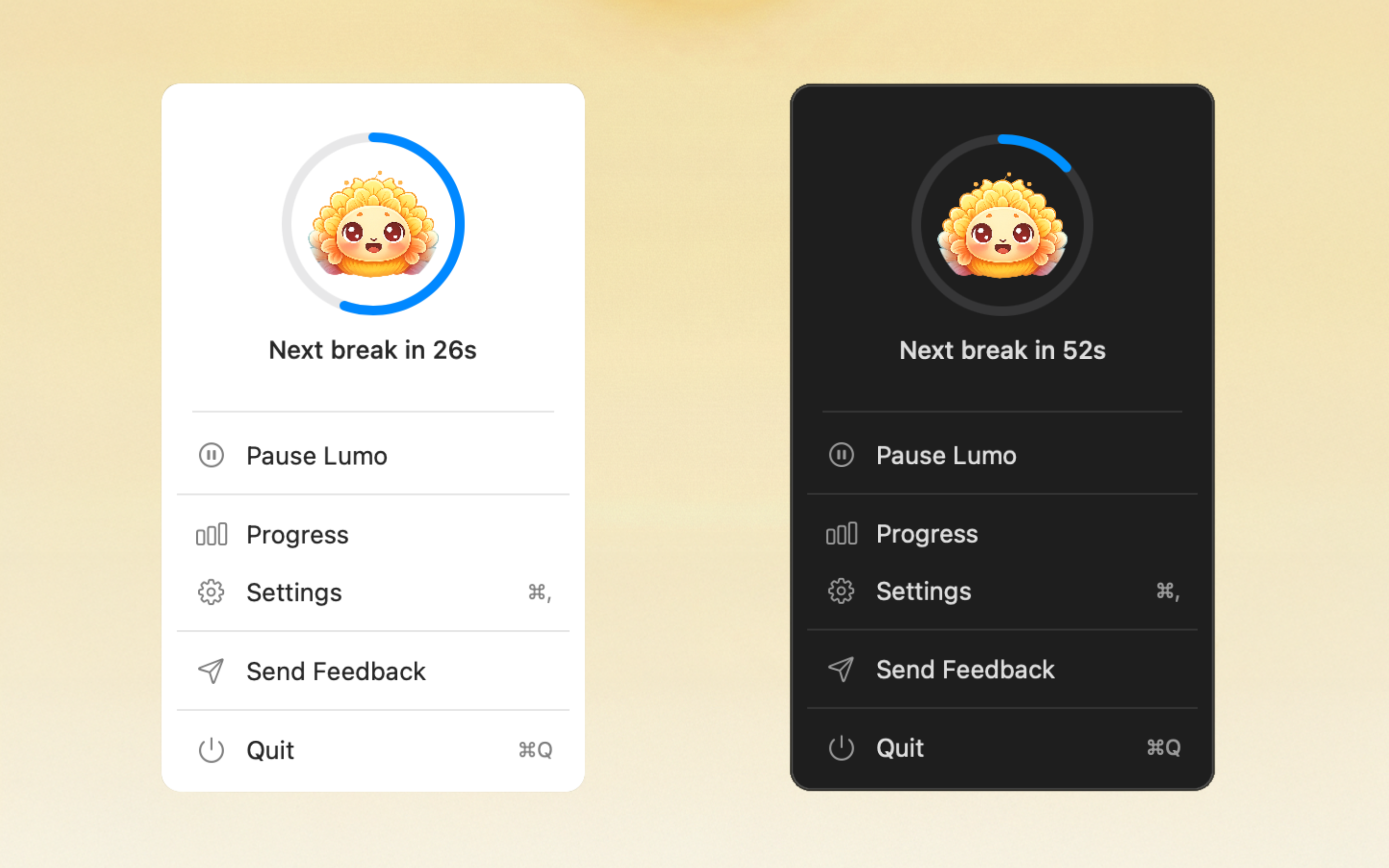 Lumo – Eye Break Reminders - Screenshot 2 showing product features and functionality