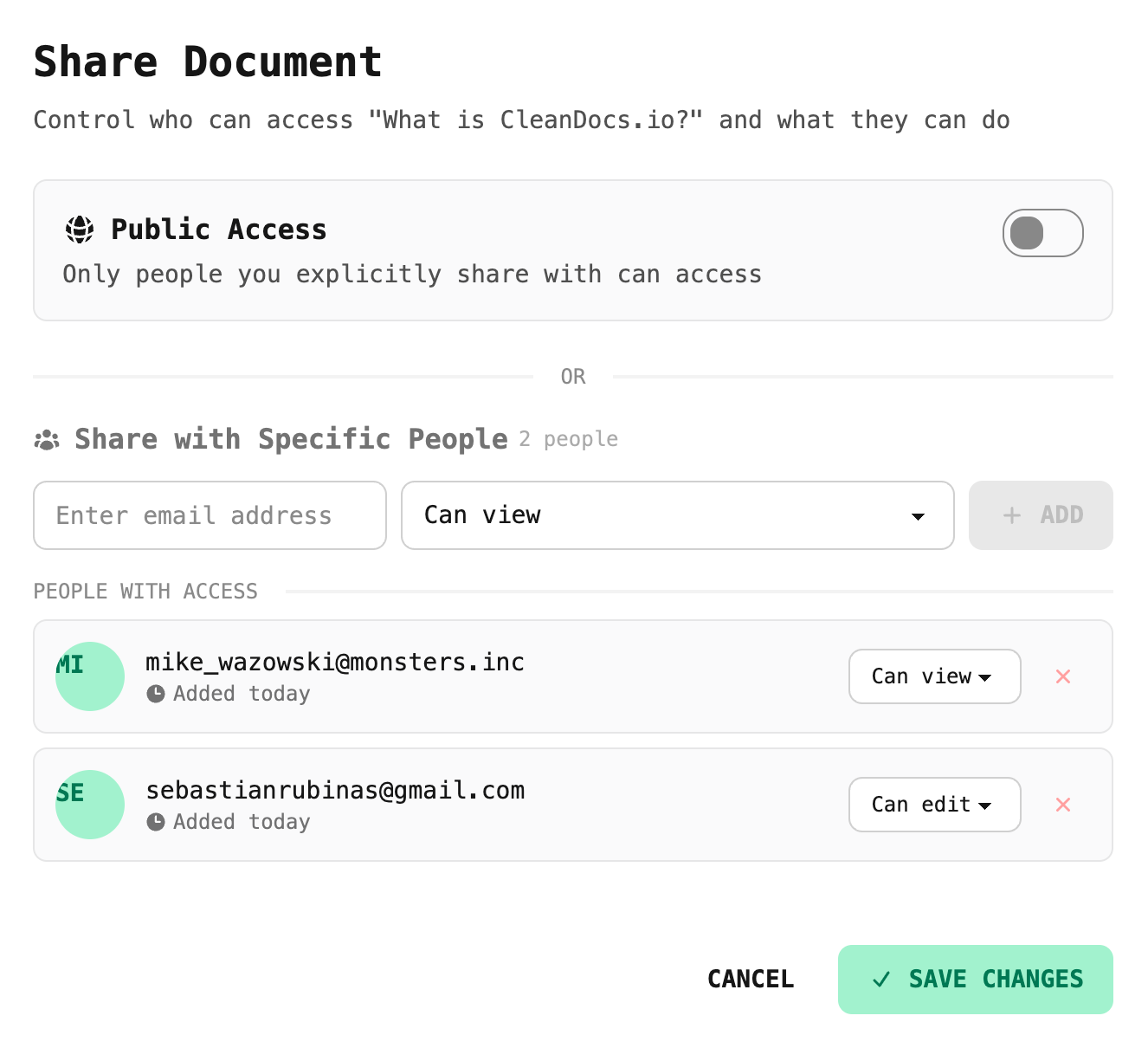 CleanDocs.io gallery image
