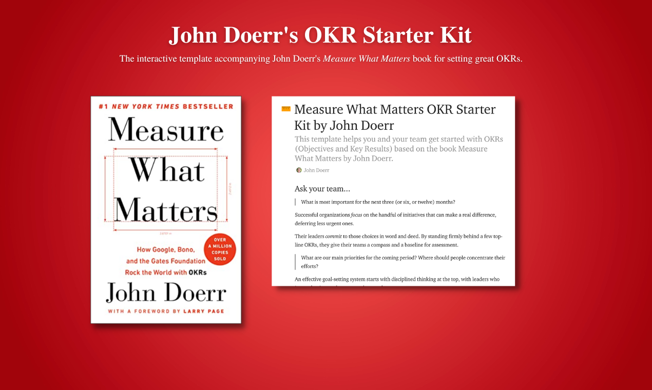Kit de inicio de OKR de John Doerr media 2