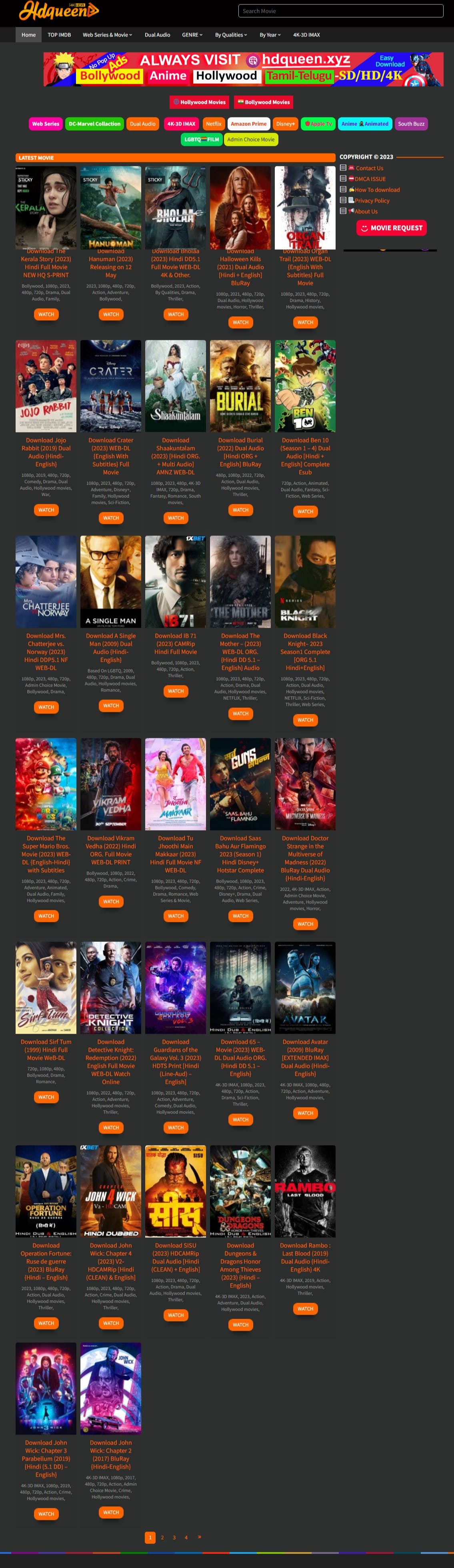 hdqueen.in-Download Free Movies And Show - Product Information, Latest  Updates, and Reviews 2024 | Product Hunt