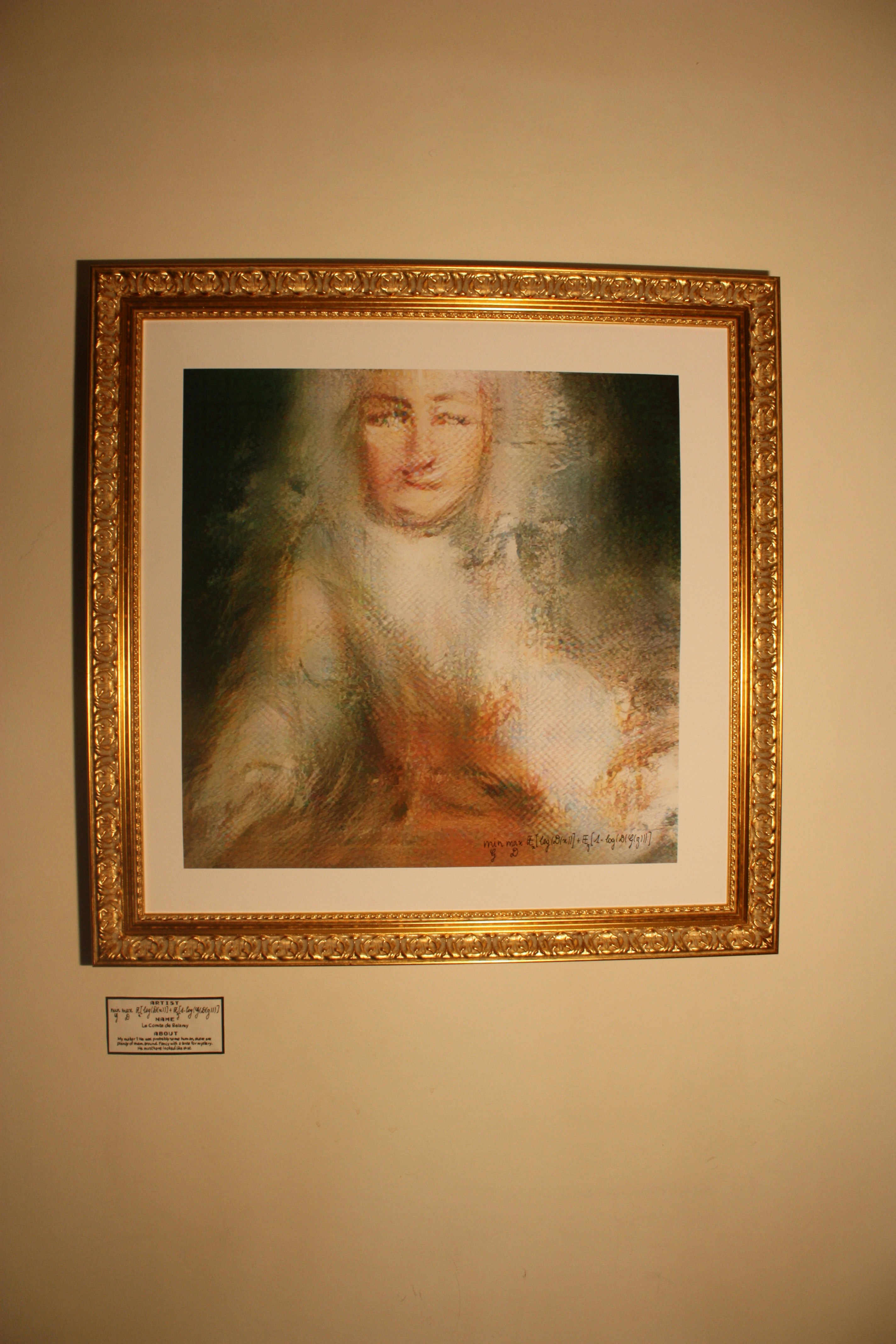 An Artwork created by an AI - Le Comte de Belamy gallery image