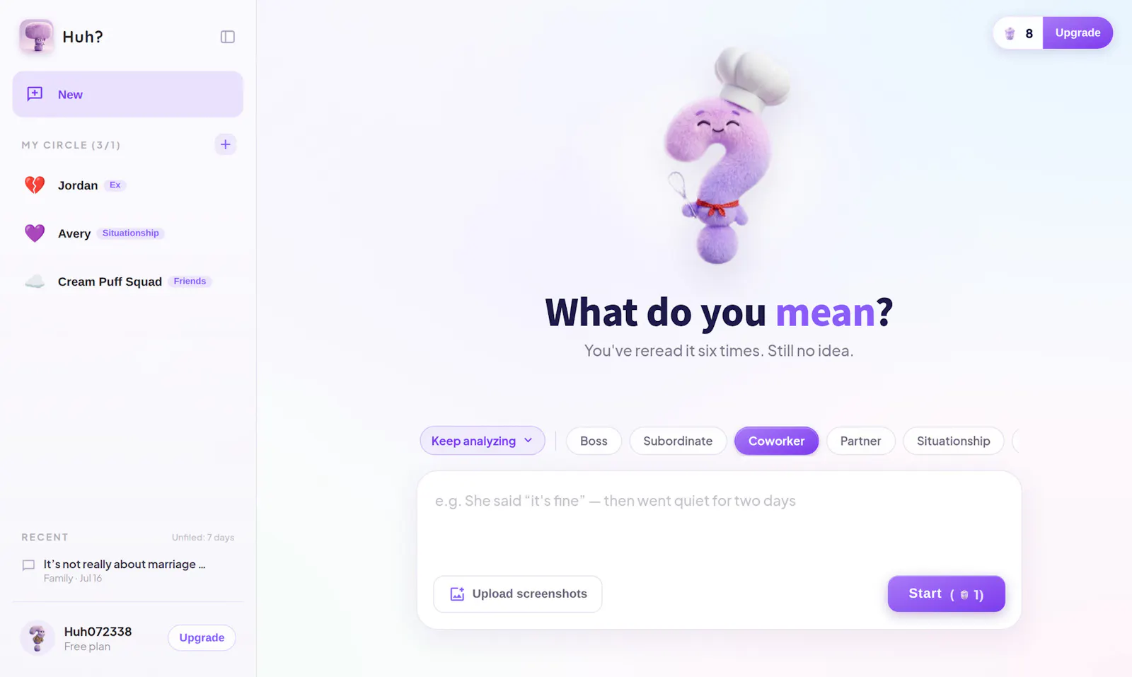 Huh screenshot 1