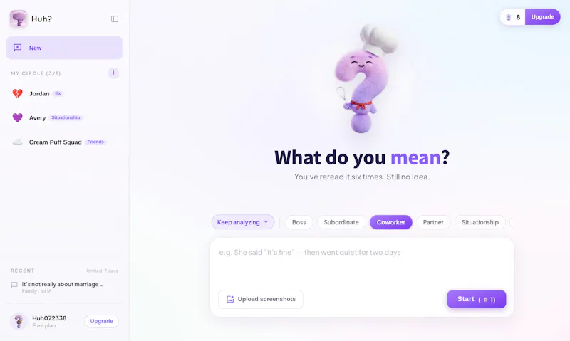 Huh screenshot 1