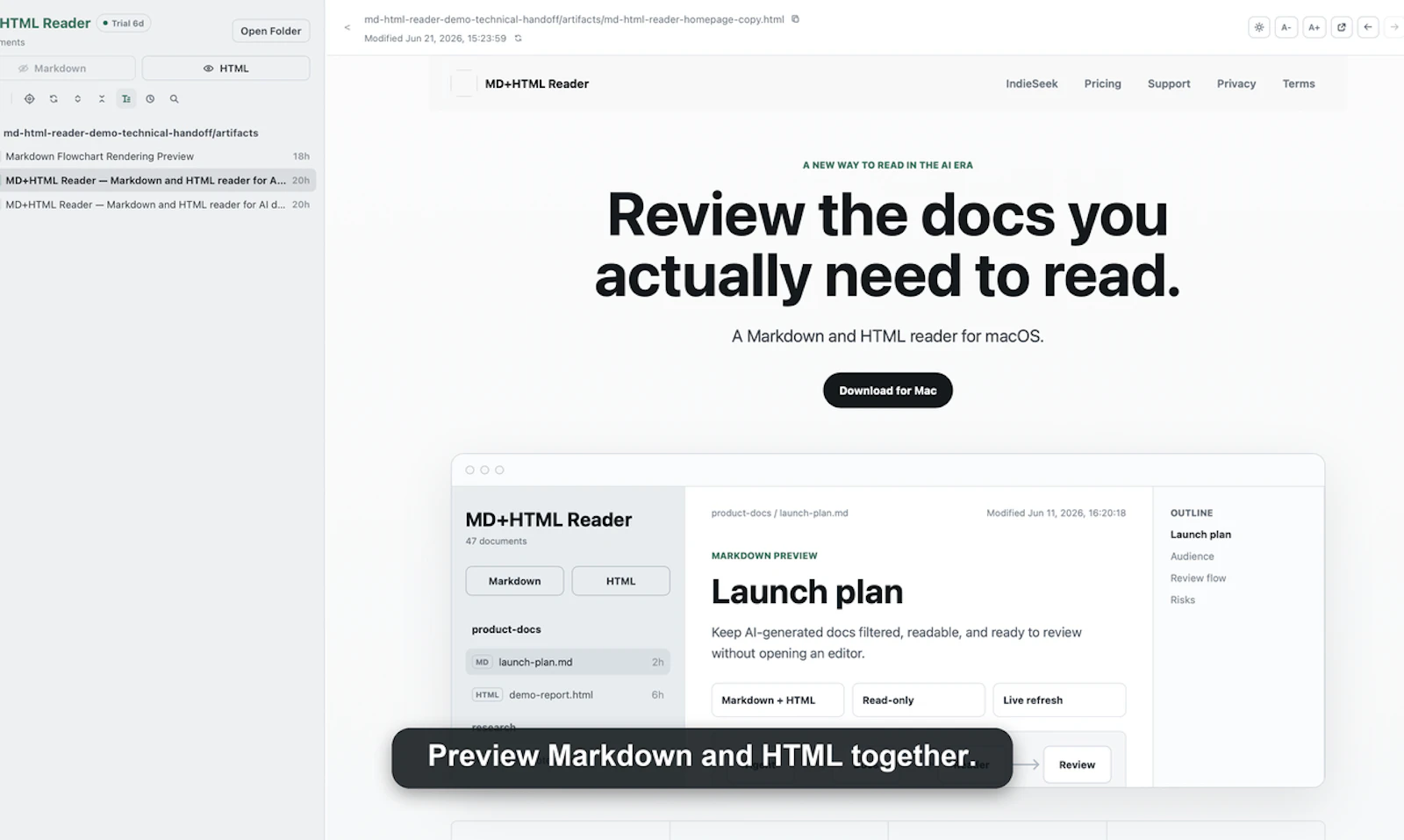MD+HTML Reader screenshot 4