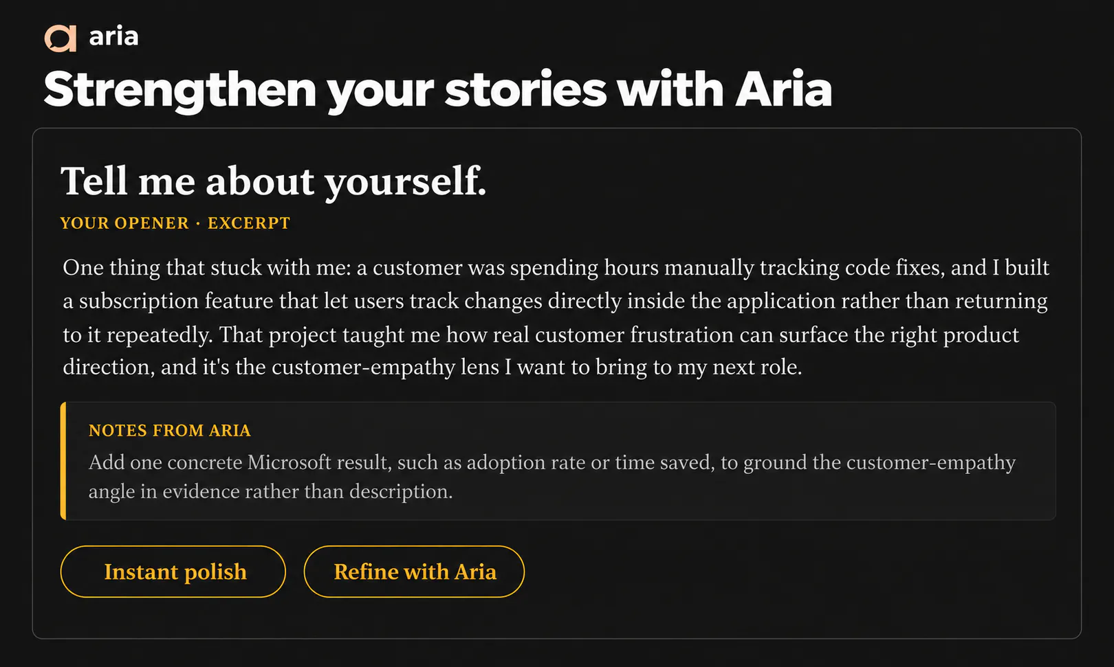 Aria gallery image