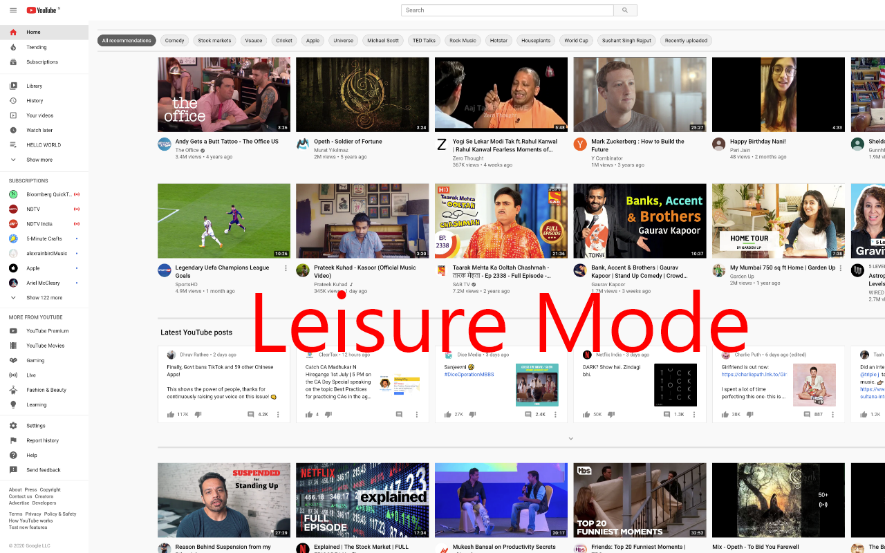 YouTube Productivity Mode gallery image