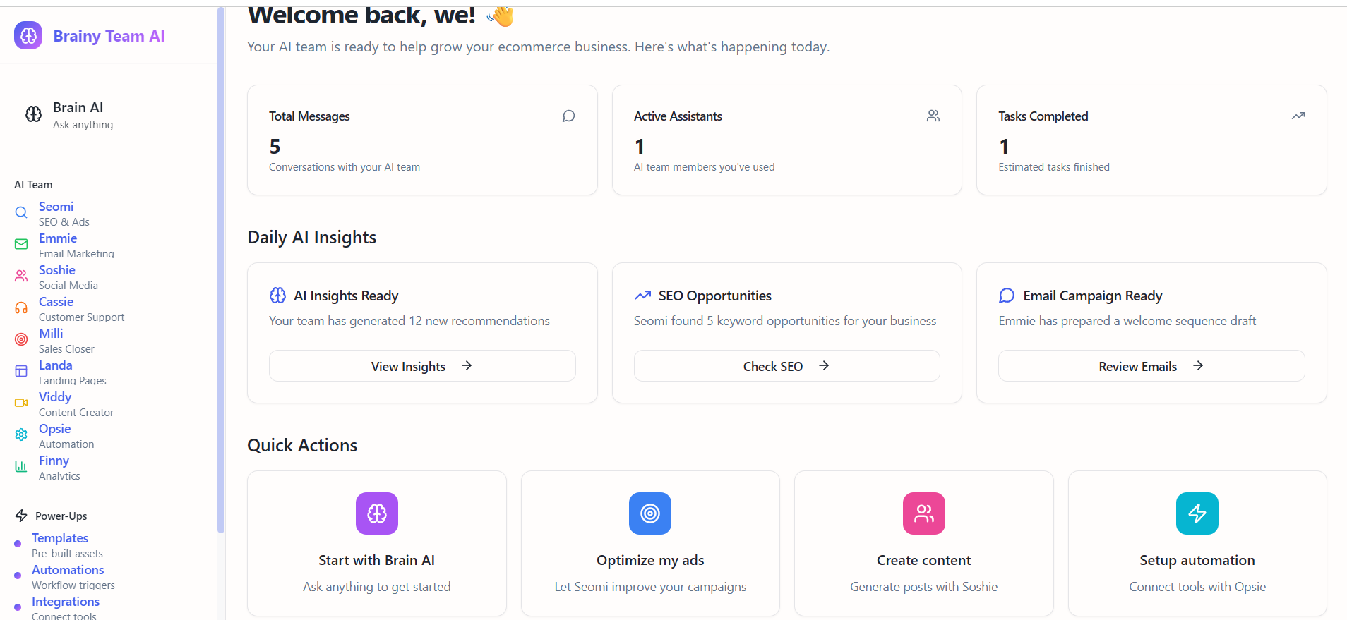 Média Équipe AI - Votre équipe de croissance 24/7 de l'IA - Remplacez 10 outils par une équipe d'IA qui développe votre entreprise 4