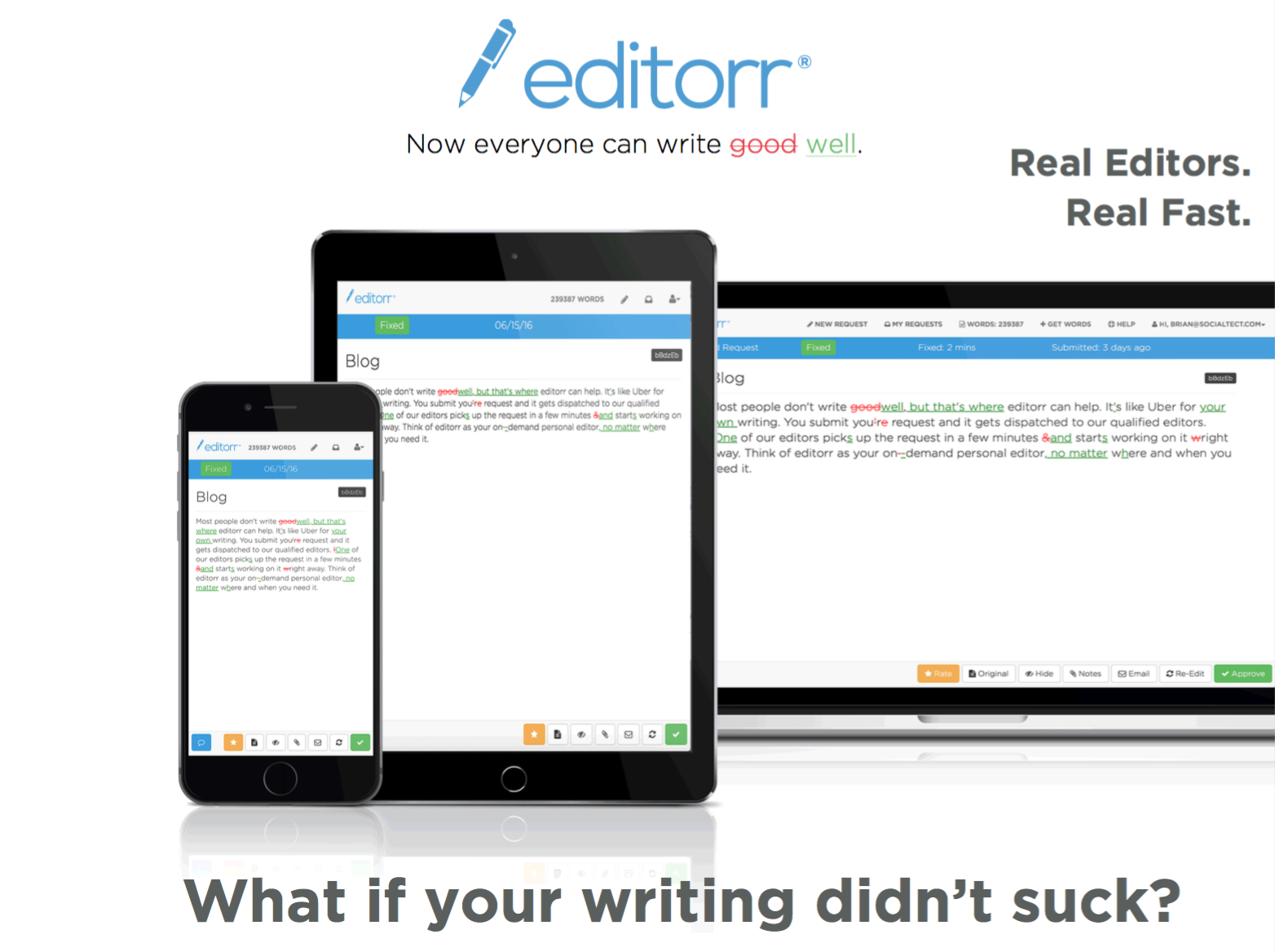 Writing editor free image
