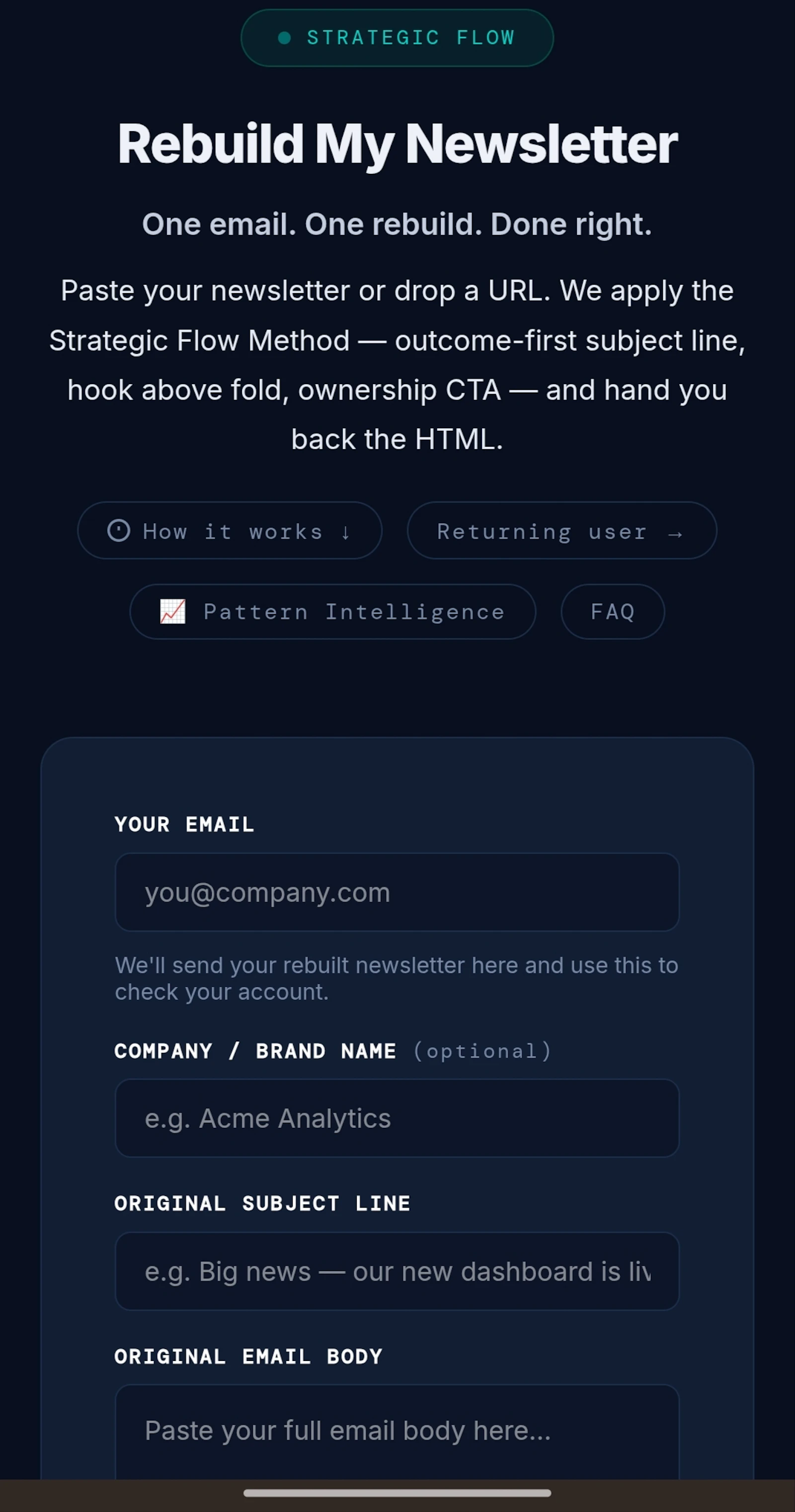 Strategic Flow Audit App screenshot 1