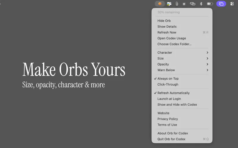Orb & Bloom: Cute AI Usage Limits screenshot 3