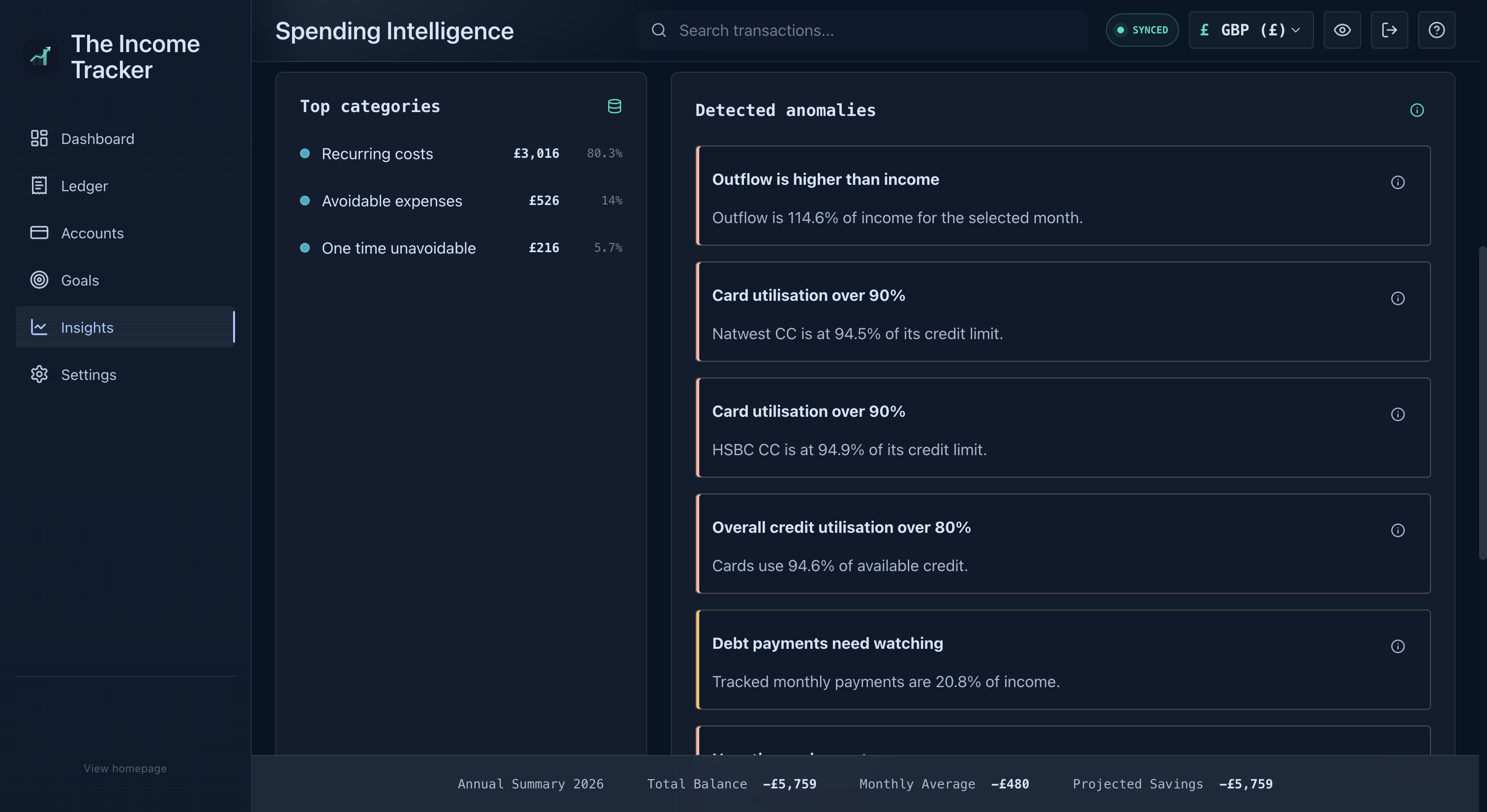 The Income Tracker gallery image