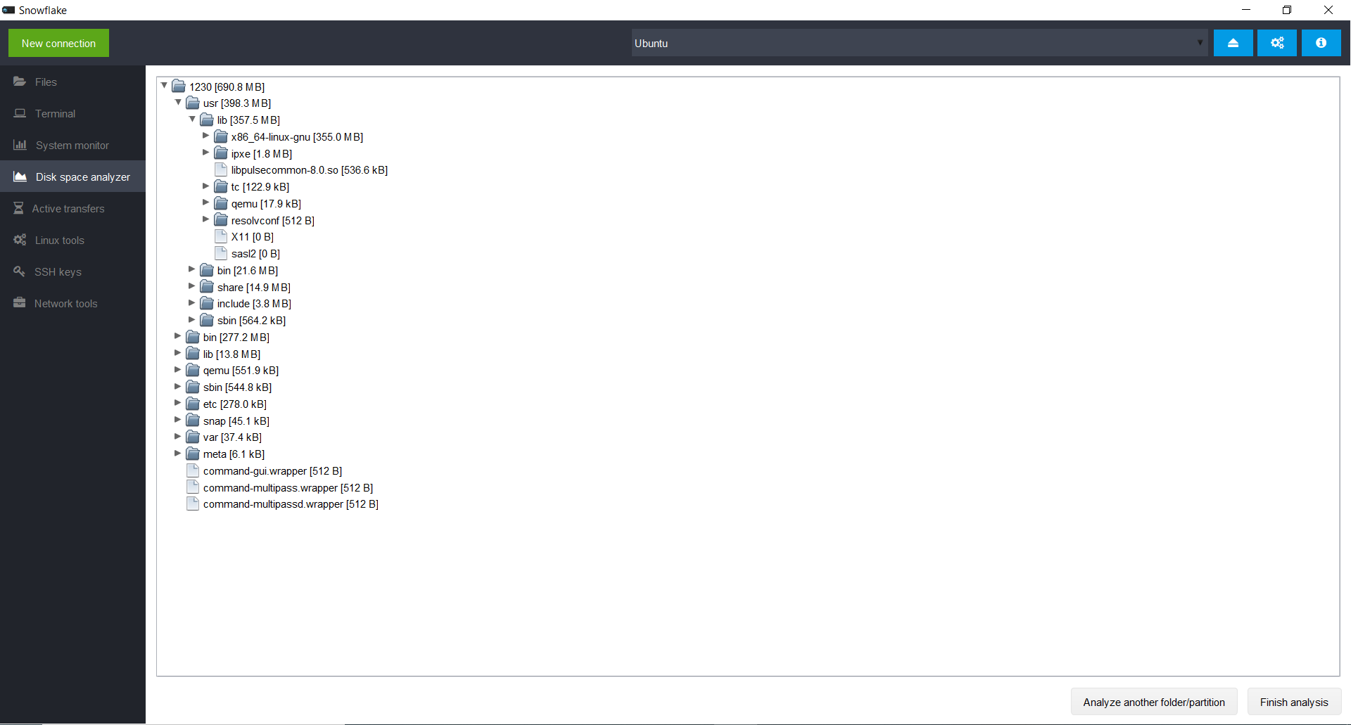 Snowflake SSH client. gallery image
