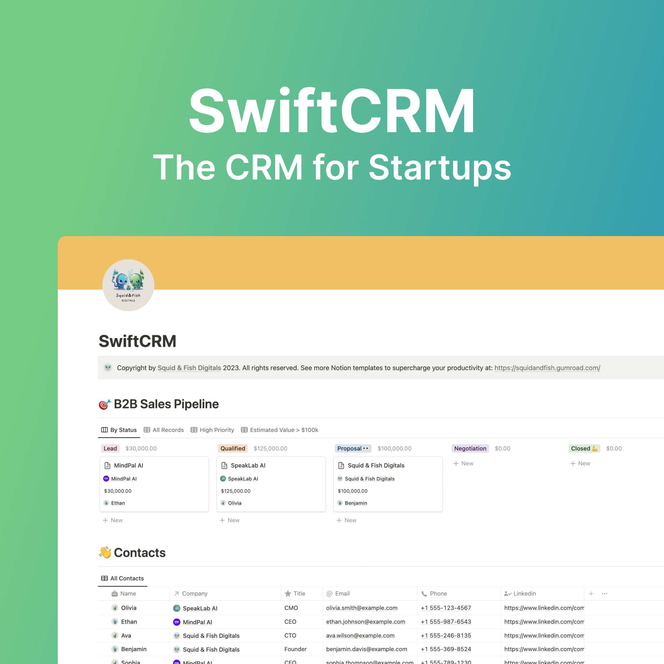 SwiftCRM
