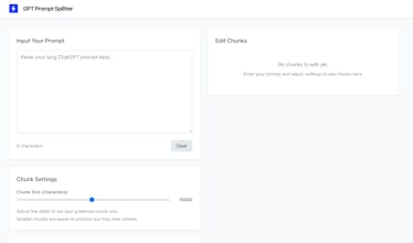 ChatGPT Prompt Splitter gallery image