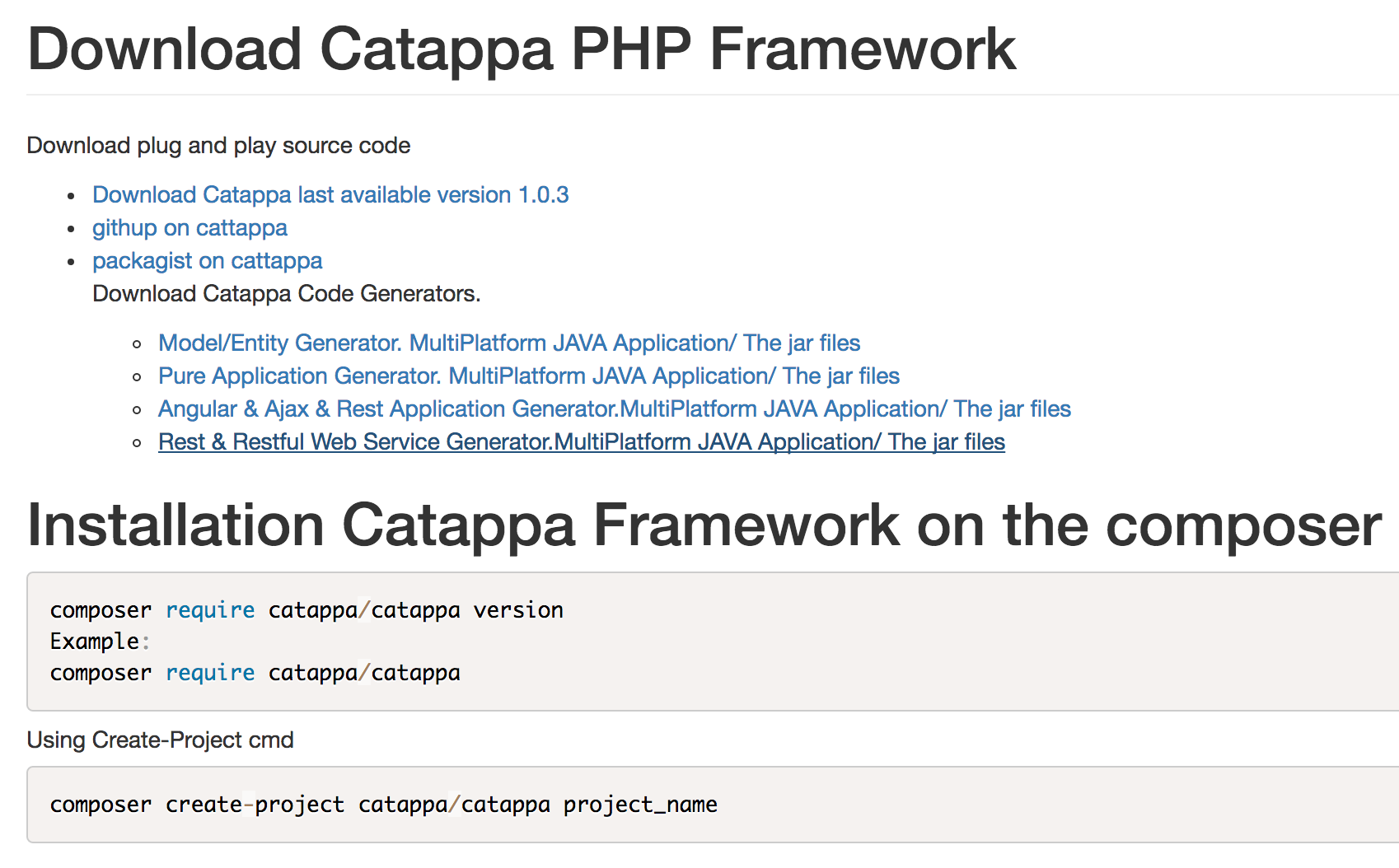 Catappa Framework gallery image
