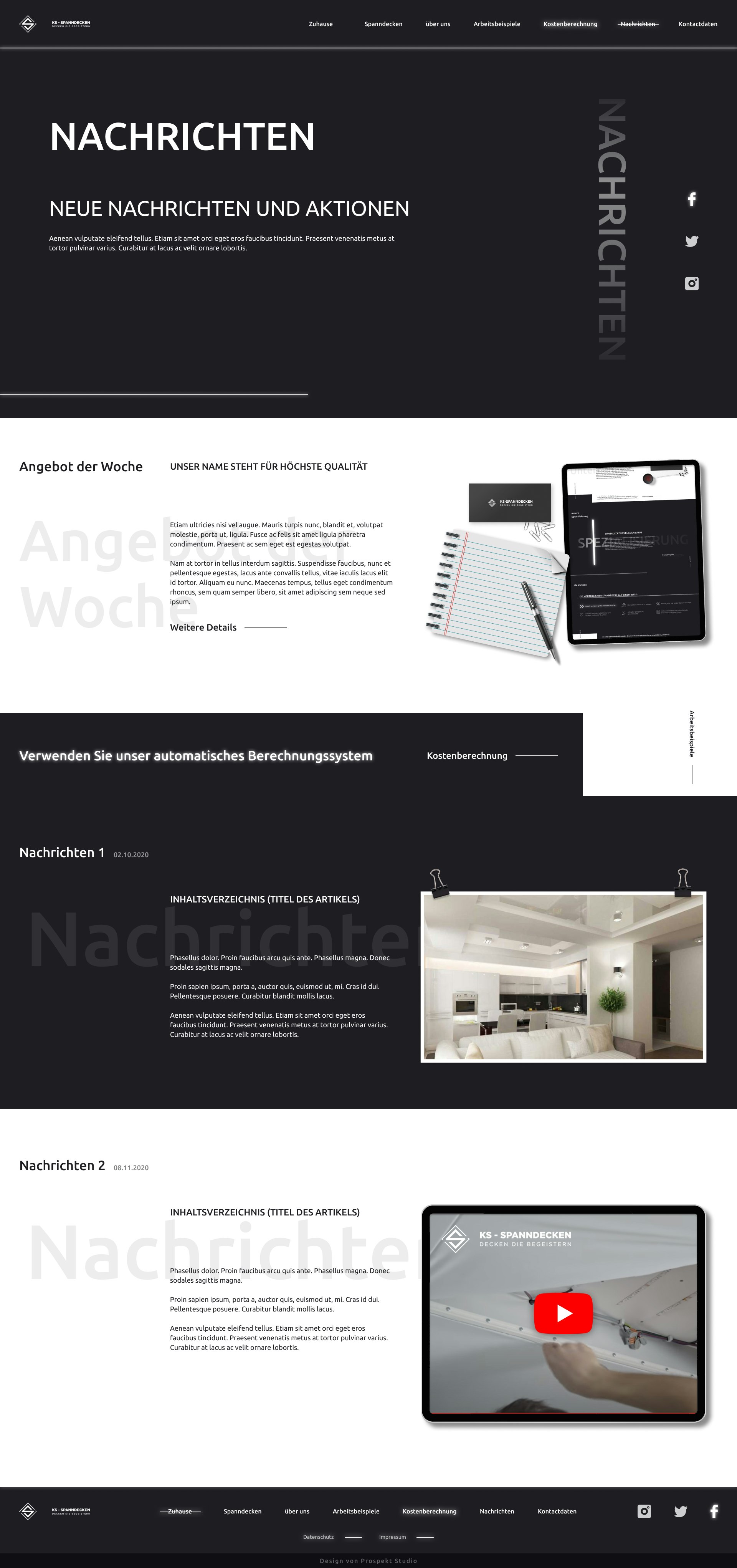 Web design ux/ui per la società di rinnovamento - Design del sito Web UX UI Figma Corporate Business media 5