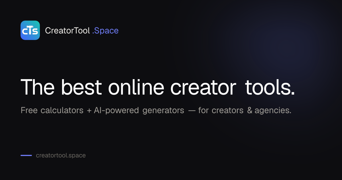 CreatorToolSpace gallery image