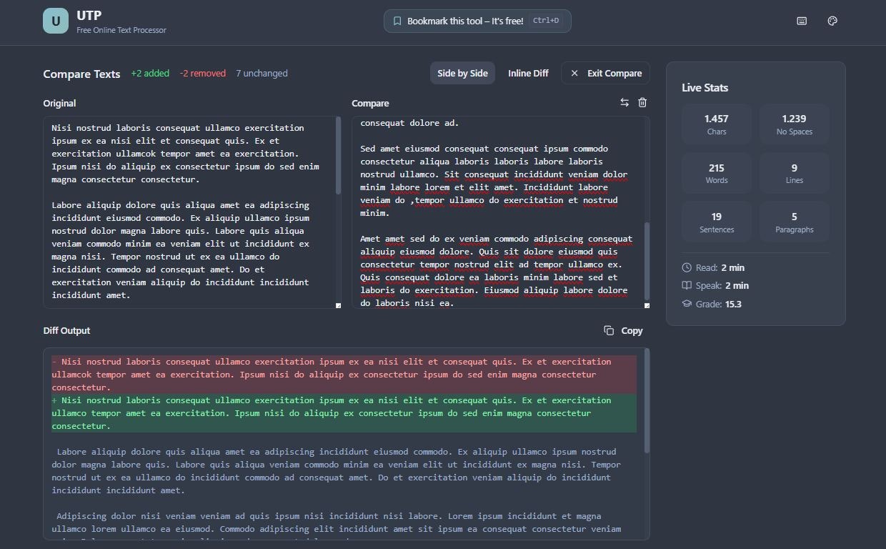 UTP (Ultimate Text Processor)  gallery image