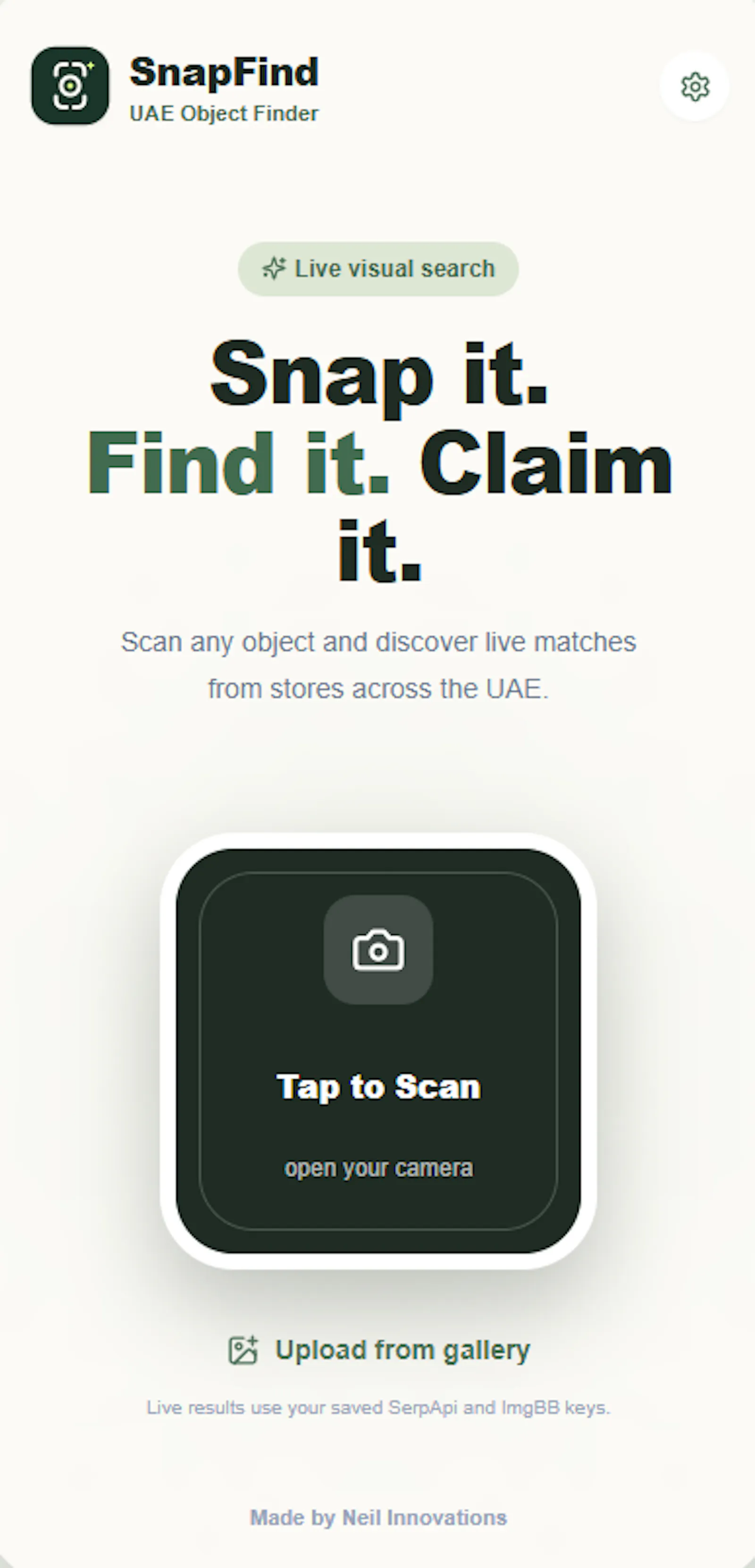 SnapFind screenshot 1