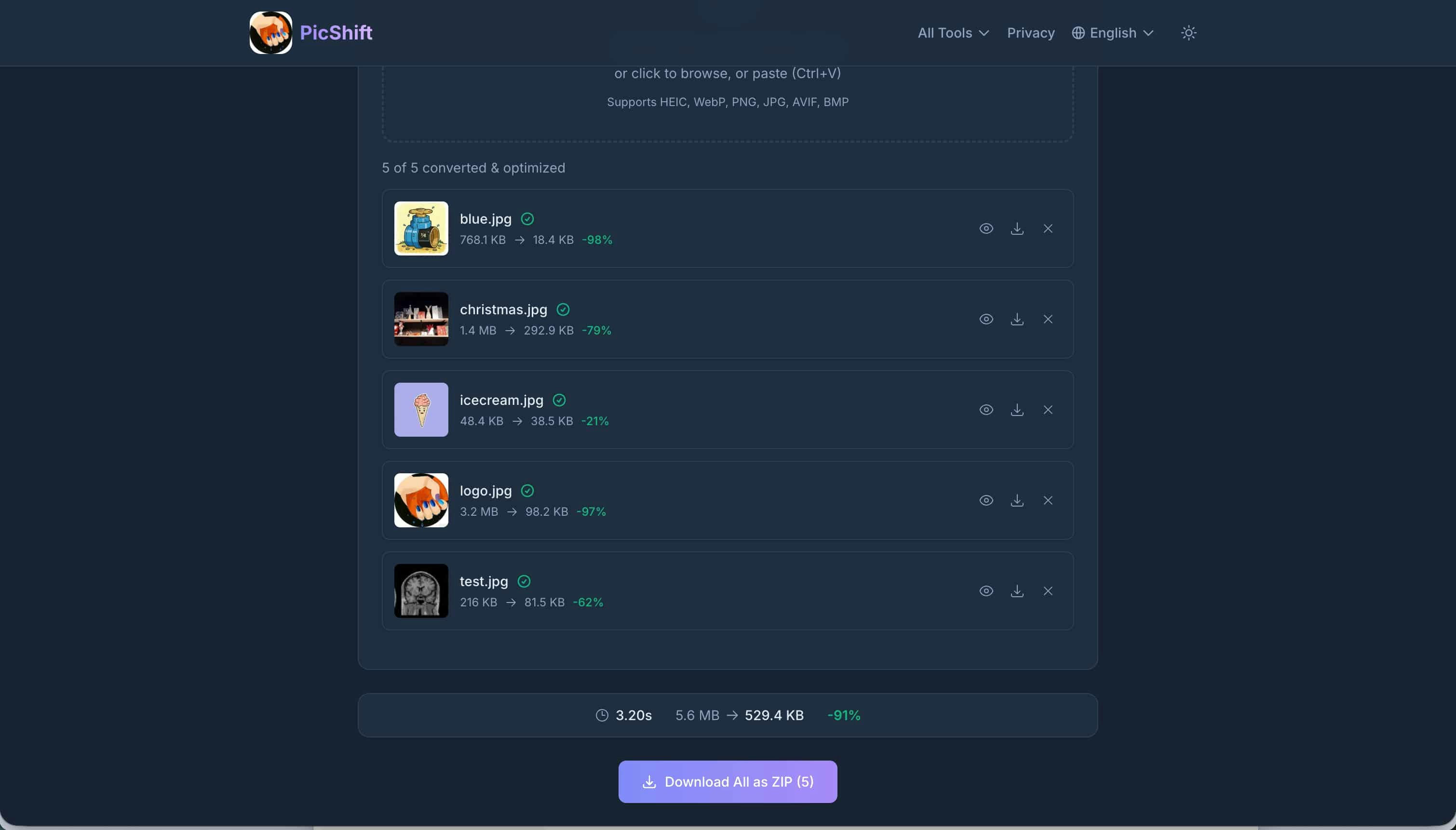 PicShift gallery image