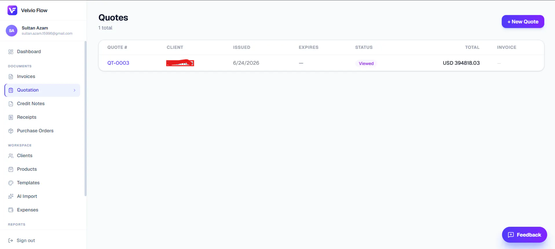 Velvio Flow — Professional Invoicing gallery image
