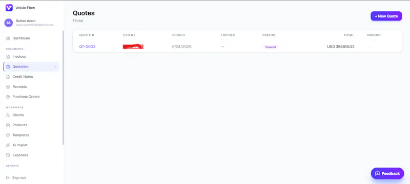 Velvio Flow — Professional Invoicing screenshot 19