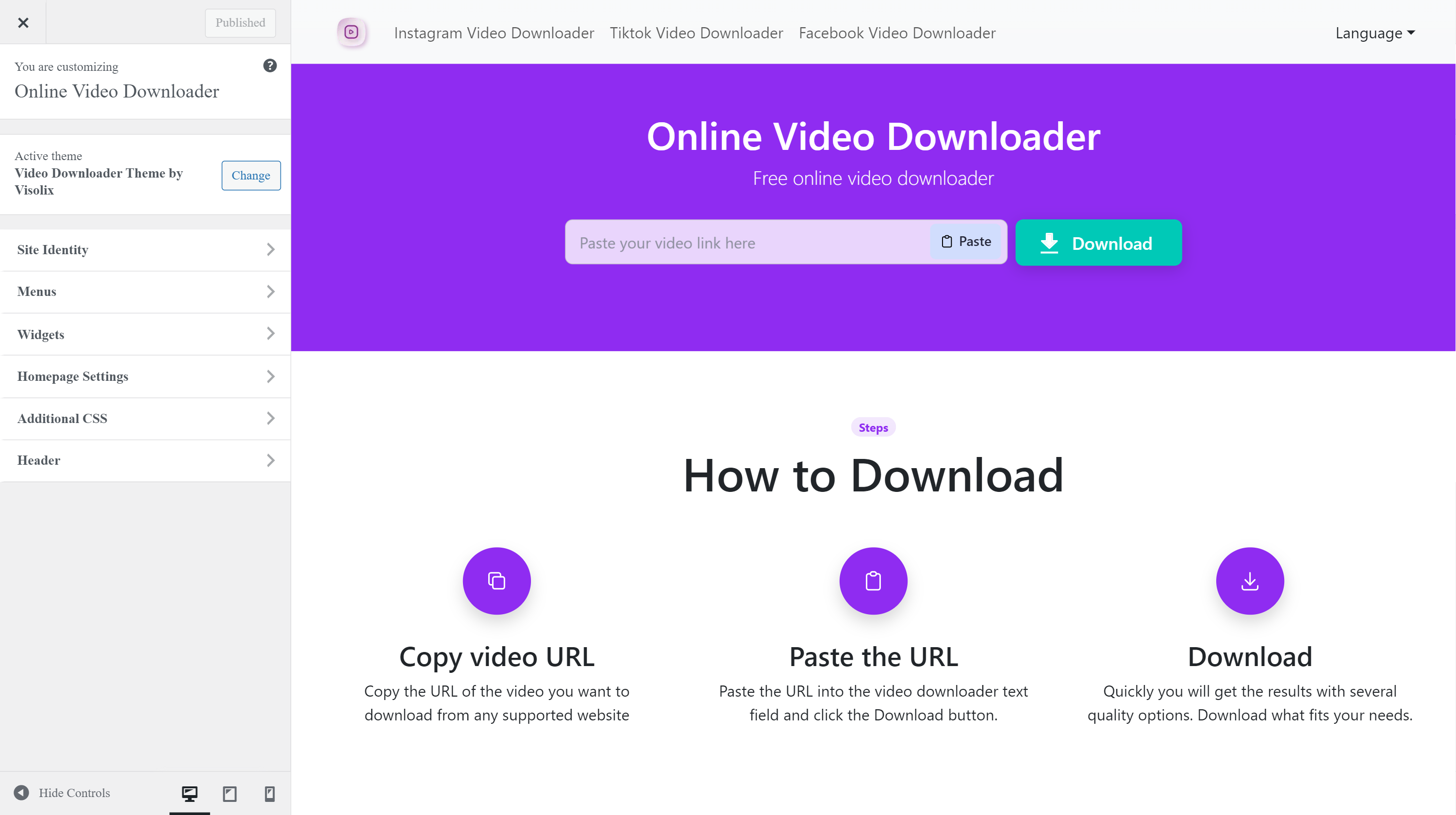 Video Downloader -plug -in voor WordPress media 2