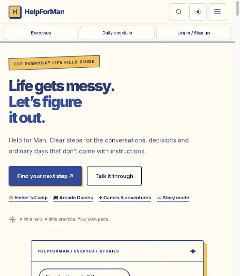 HelpForMan screenshot 1