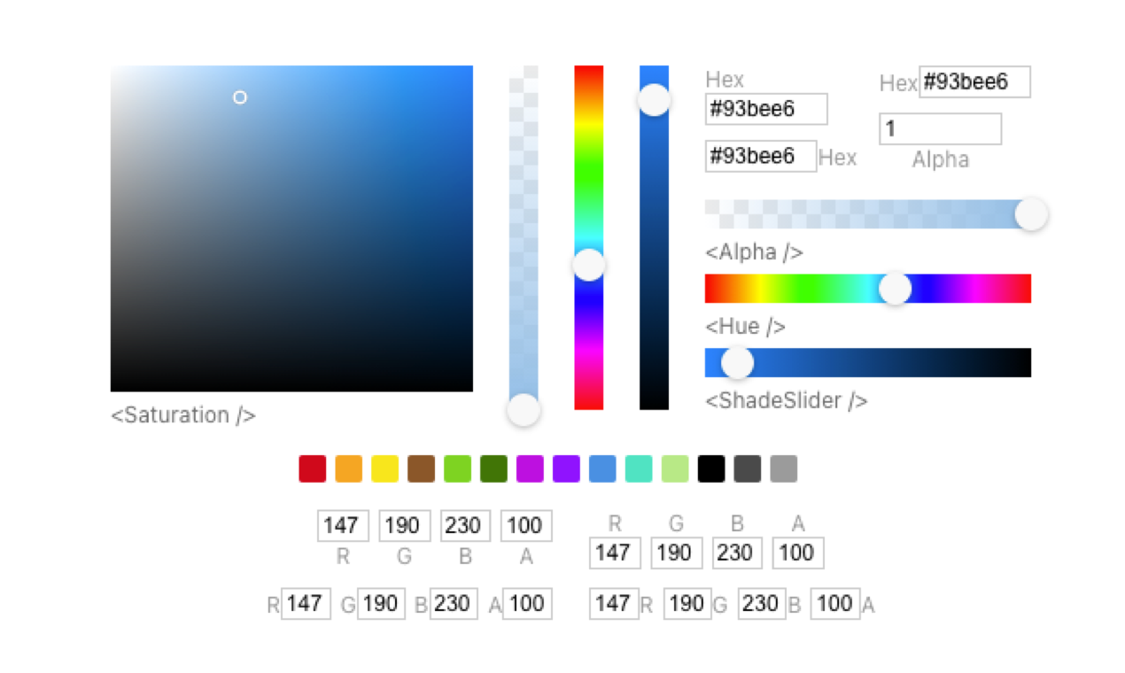 React Color gallery image