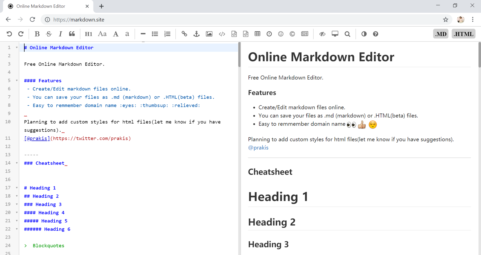 Markdown.site gallery image