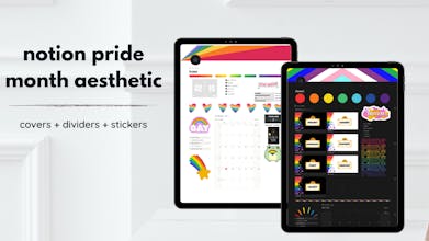 pride month notion customization bundle gallery image