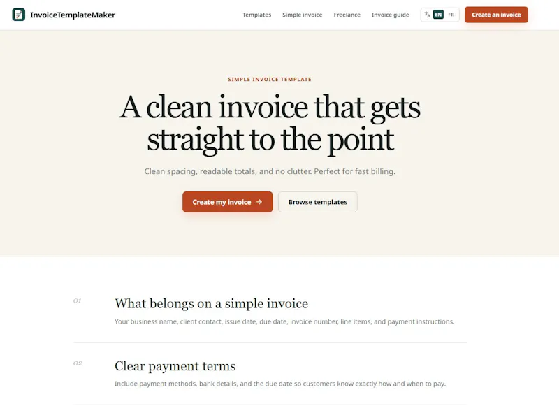 Invoice Template Maker screenshot 2